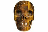 Polished Tiger's Eye Skull - South Africa #110110-1